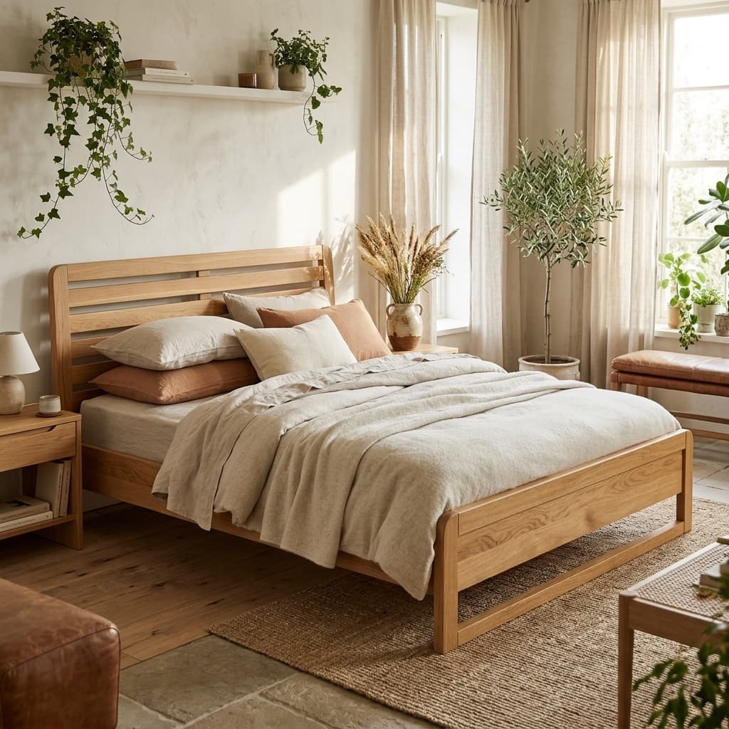 Arven Oak Bed Frame