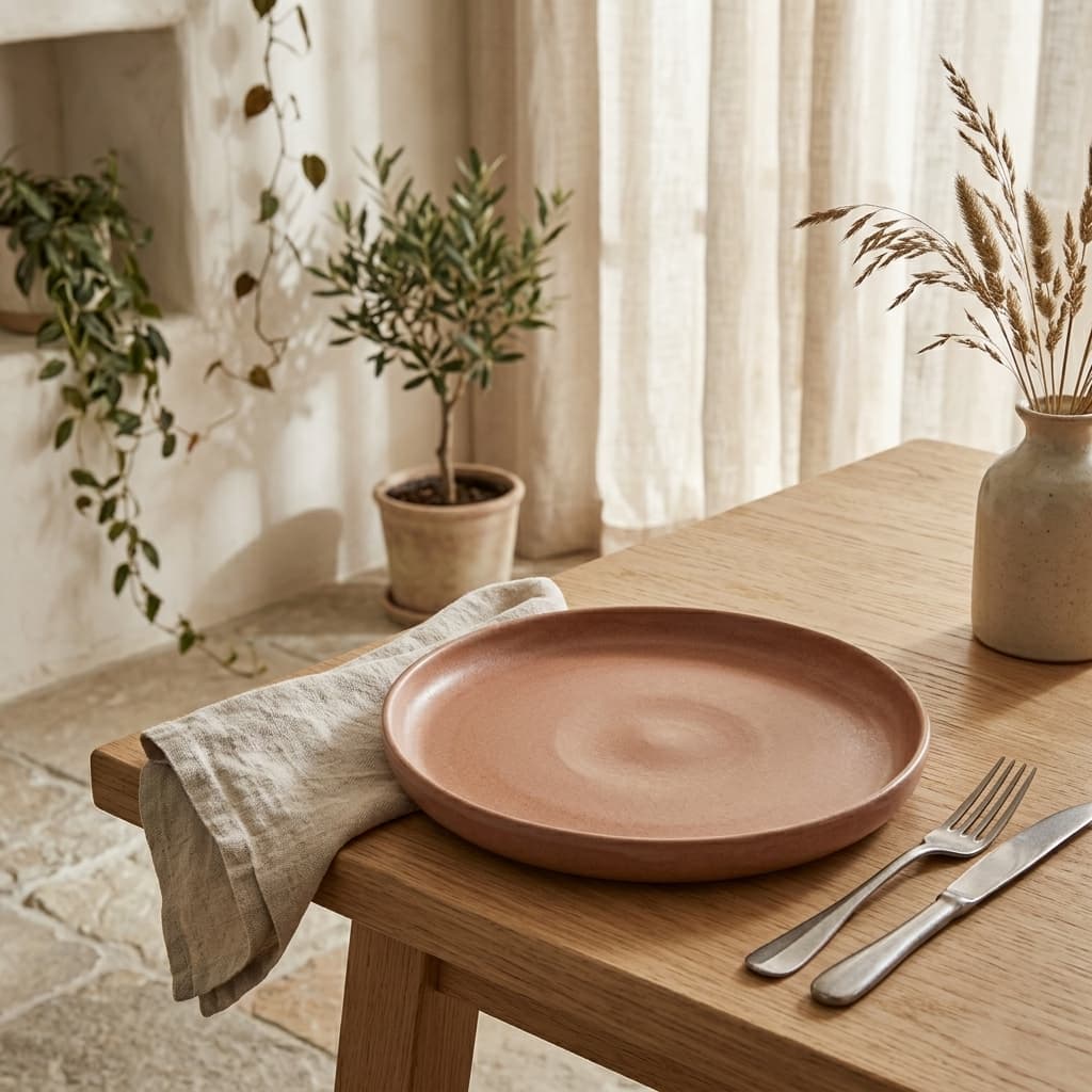 Elma Terracotta Salad Plate