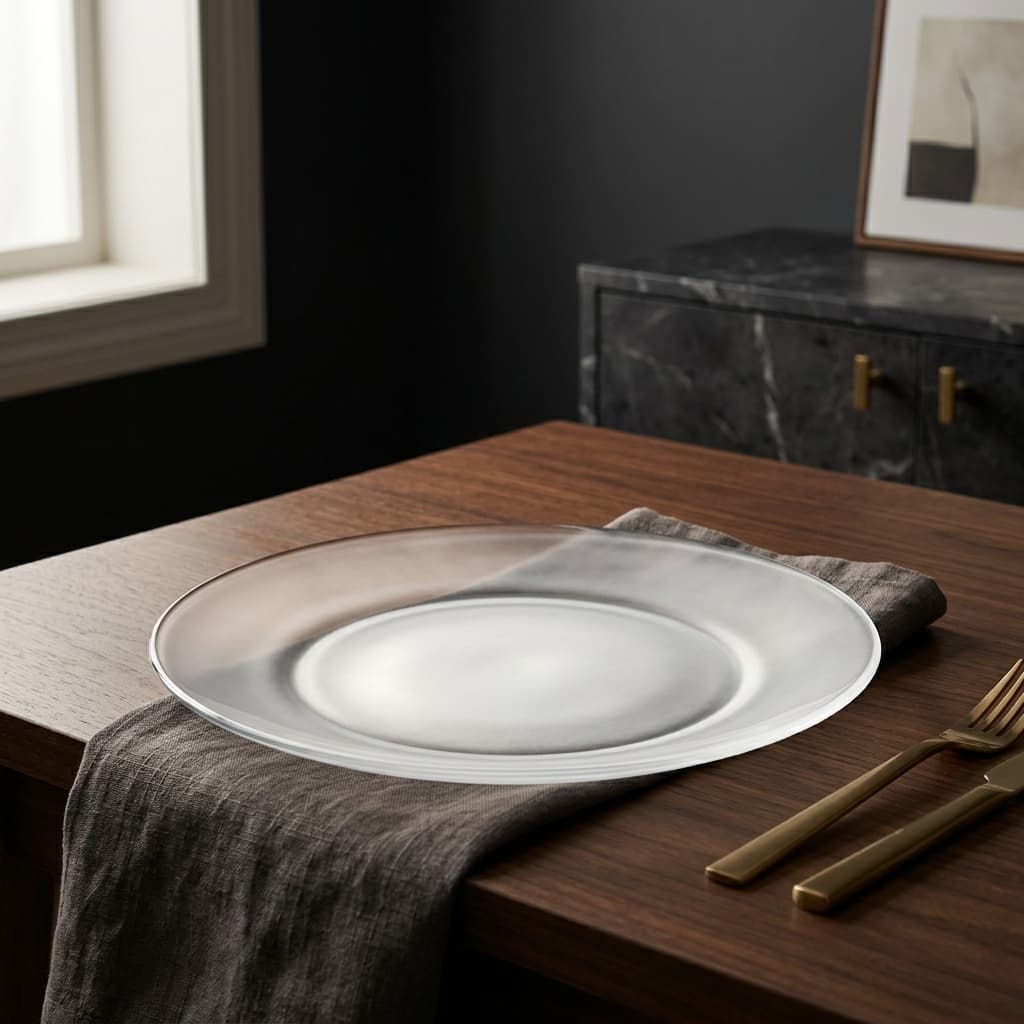 Nivea Frosted Glass Dessert Plate