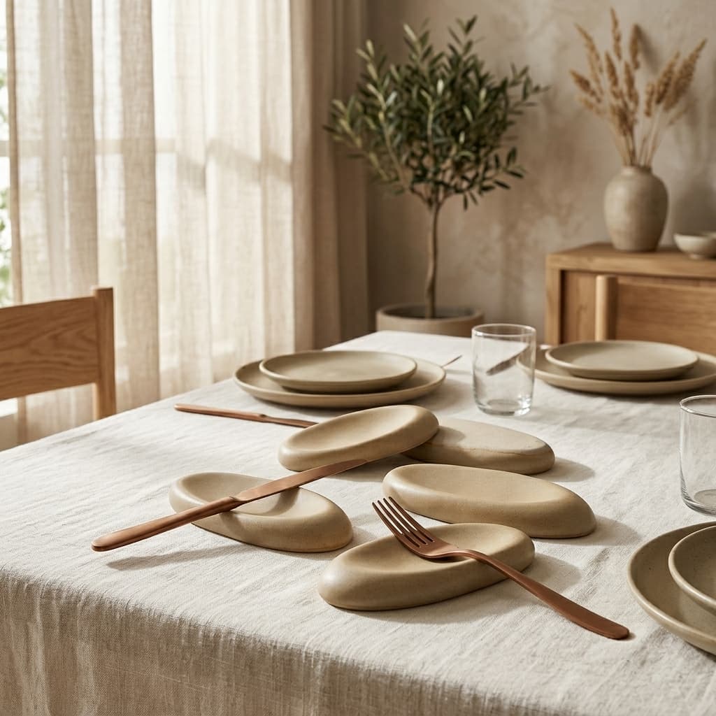 Elma Stoneware Cutlery Rest Set