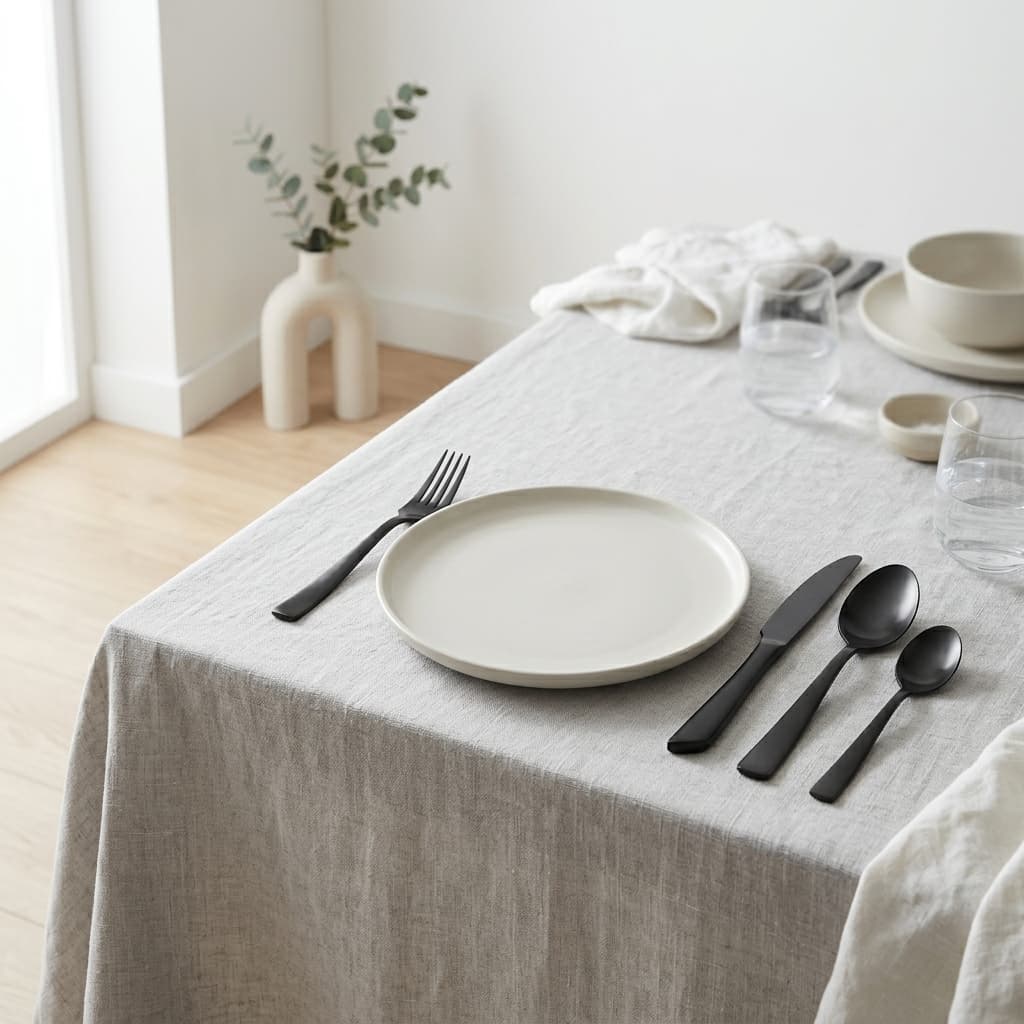 Talo Matte Black Cutlery Set