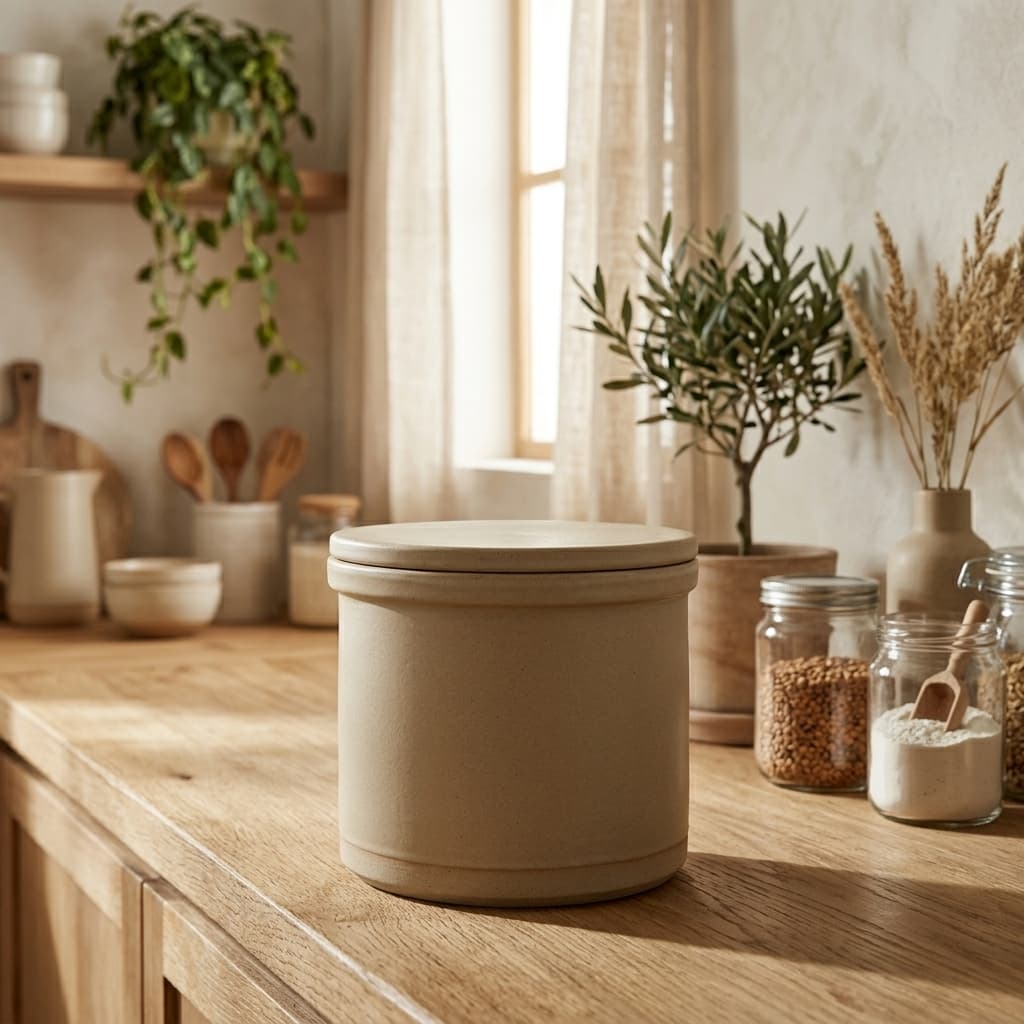 Elma Stoneware Storage Crock