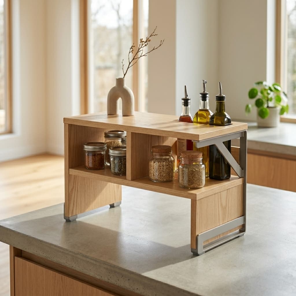 Talo Ash Wood Pantry Shelf